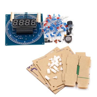 China Free Shipping Standard DS1302 Rotating LED Display Alarm Clock Module DIY KIT LED Temperature Electronic Display For Arduino for sale