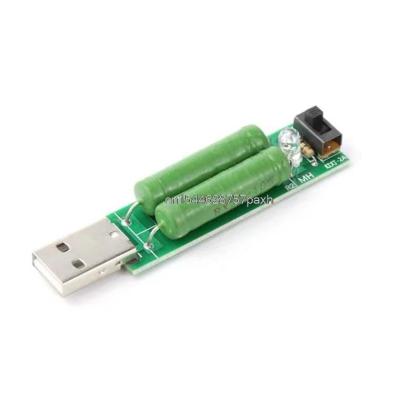 China Standard 1pcs/lot USB Port Mini Discharge Load Resistor Digital Meter Current-Voltage Tester 2A/1A With Switch 1A Green Led/Red 2A Led for sale