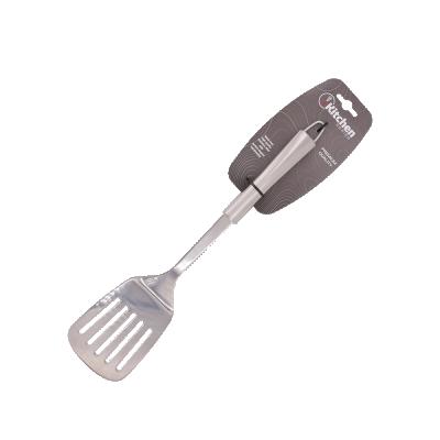 China Sustainable Kitchen Utensils RTS Slotted Stainless Steel Turner for sale