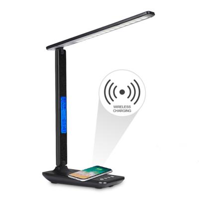 China Hot Sale Modern Contemporary In Amazon Reading Lamp Desk With Wireless Charger Desk Lighting for sale