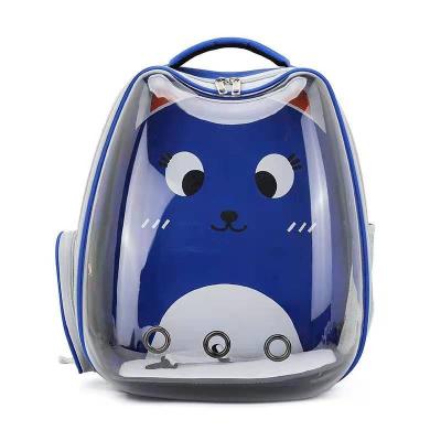 China Transparent Breathable Pet Backpack Capsule Space Carrier Design Travel Large Capacity Pet Stored Outdoor Bag for sale