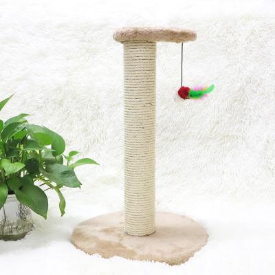 China Wholesale Newcomer Sisal Rope Cat Scratcher Sustainable Cat Furniture Cat Tree Scratching Post for sale