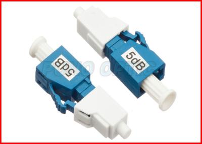 China 5dB LC UPC Blue Fixed Fiber Optic Attenuator for sale