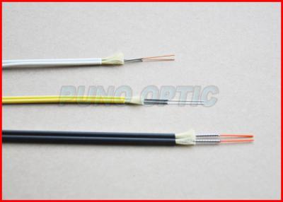 China 7.0mm 12 Cores Fiber Optical Armored Tube Cable Single Mode Blue Jacket for sale