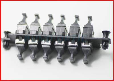 China Female To Female Fiber Optic Adapters LC Connector Mating Sleeves Flangeless for sale