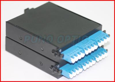 China Single Mode 24 Core MTP Cassette Patch Panel with MTP to LC Duplex Fanout Cable for sale