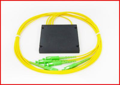 China Fiber Optic 1x32 PLC Splitter Multimode Splice / Pigtails Blockless Type for sale