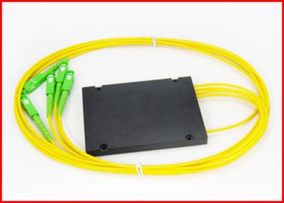 China 1x64 Fiber Optic PLC Splitter with Splice / Pigtailed ABS Module SGS ROHS for sale