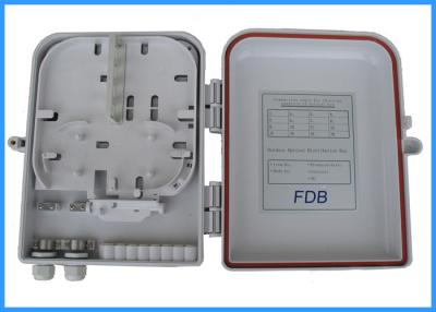 China Plastic Wall Mount Fiber Termination Box 24 Cores With LC Duplex Adapter for sale