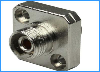 China Simplex Fiber Optic Fc Fc Connector Single Mode Metal Thread Bulkhead D Shape for sale