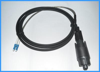 China 2 Cores LC UPC Armoured Fiber Optic Cable Assemblies Single Mode Type for sale