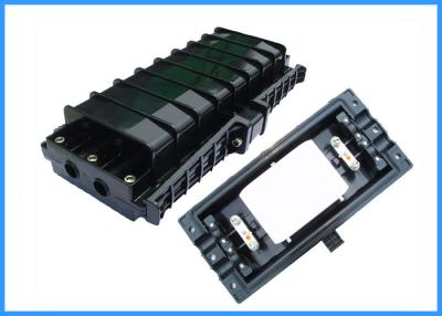 China 48 Cores Fiber Optic Joint Enclosure , Optical Fiber Joint Closure Black Color for sale