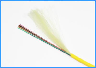 China Single Mode OS2 Fiber Optical Cable 24 Cores With Yellow PVC Jacket Outer Sheath for sale