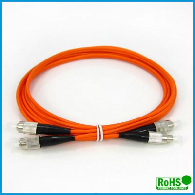 China Multimode Duplex Fiber Optic Patch Cables For High Bit Rate Data Transmission for sale