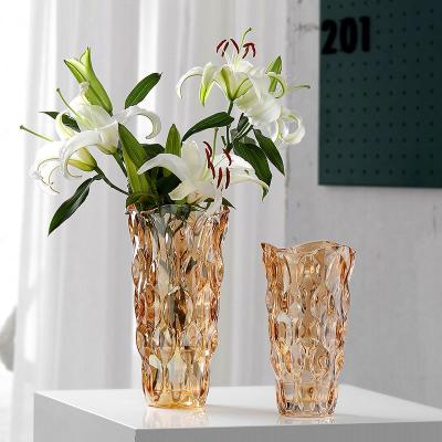 China Blown Glass Minimalist Wholesale Home Vase Hand Decoration Flower Vase Glass Crafts for sale