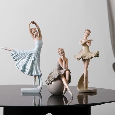 China China Top Sale Guaranteed Quality New Design Variety Nordic Home Resin Customized Little Ballet Girl Decor for sale