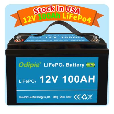 China Lifepo4 Bateria 12v 100ah Lithium Iron Battery Pack Light Weight 12V 100 Battery Lifepo4 Battery Oh Long Cycle Life For RV Camper 330*172*215mm for sale