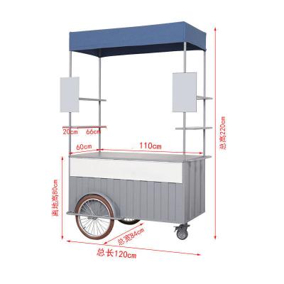 China Electric Cargo Tricycle 3-Wheel Road Wheels Tricycle for Food Gas Tricycle Food Truck for sale