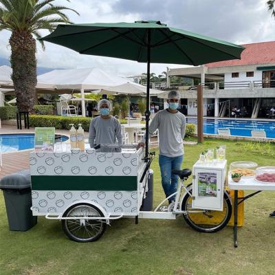 China CE Certified 2023 Electric Coffee Tricycle Certificate CE Coffee Bicycle for sale