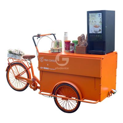 China Discover LA's Food Culture with High Productivity Tricycle Food Carts 100kg Capacity for sale