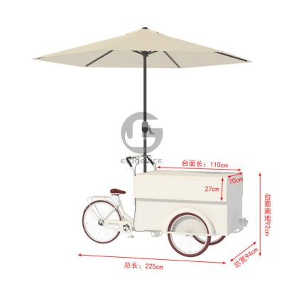 China Handschub-Dreifahrrad-Essenkarren navigieren in LA für Kochölfabriken zu verkaufen