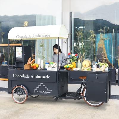 China Manutenção de campo Cozinha completa de exterior Caminhão de comida móvel de triciclos para 1-2 pessoas à venda