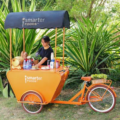 China Mobile Coffee Cart Electric Tricycle Snack Vending Van Food Truck Barbecue 3 Wheels Black for sale