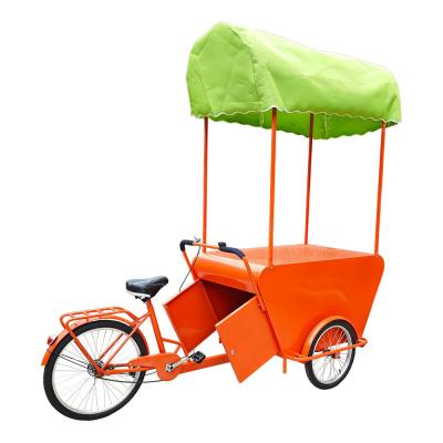 Chine Vendeur de vélo de voyage alimentaire en plein air avec tricycle de chargement personnalisé à vendre