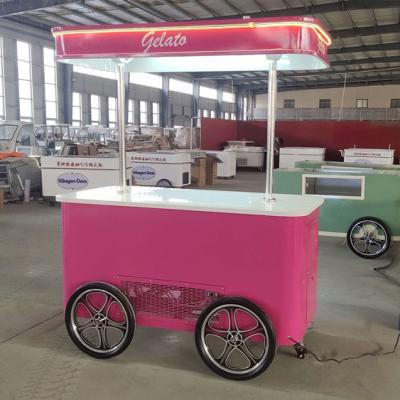 China mobile design ice cream push carts for sale used ice cream mobile cart food cart for sale