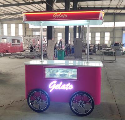 China ice cream trolley cart commercial ice cream cart cart ice cream for food business for sale