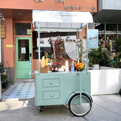 China China Fornecedor carro de comida móvel de rua colorido de alta qualidade caminhão de fast food de venda quente carro de bicicletas de reboque de café à venda