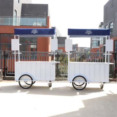 China Coffee Bicycle Cart  Hand Push Tricycle for Mobile Coffee Business for sale