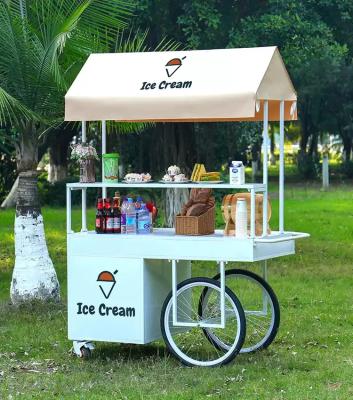 China Urban Hotel Lobbies Welcome the Ice Cream Coffee Push Cart for sale