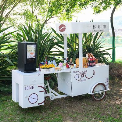 China Customized Color Ice Cream Bicycle Cart For Urban Sweet Spots for sale