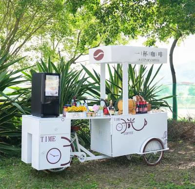 China Eco-Friendly Chic Trolley Meets Ice Cream Coffee Push Cart for sale