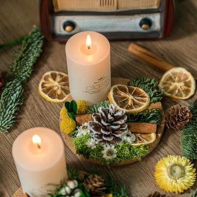 China Wholesale Preserved Real Flower Romantic Aromatherapy Candlestick Household Decoration Wedding Manual Supplies for sale