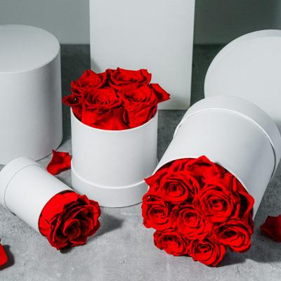 China Eternal Everlasting Red Rose Arrangement Gift Box Flower Natural Preserved Flower Customization Contact Factory Supply for sale