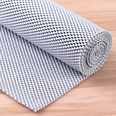 China Large Pvc Hollow Grip Durable Pattern Roll Up Anti Slip Cup Mat Kitchen Anti Slip Mat Desk Mat for sale