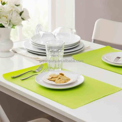 China Sustainable Plastic EVA Place Mat Dining Table Place Mat Better Than Silicon Mat For Kids for sale