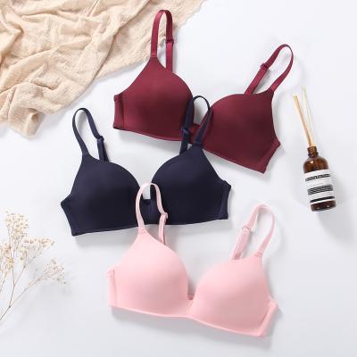 China New seamless antibacterial bralette wireless luxury ladies push up bra high quality women for sale