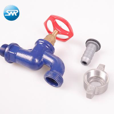 China General MOUNT DN15 and PN10 high quality hydraulic malleable iron bibcock faucet tap for sale