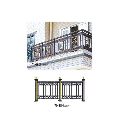 China Villa Yard Hot Selling Art Fence Outdoor Balcony Protective Easily Assembled Aluminum Barrier Post Custom for sale