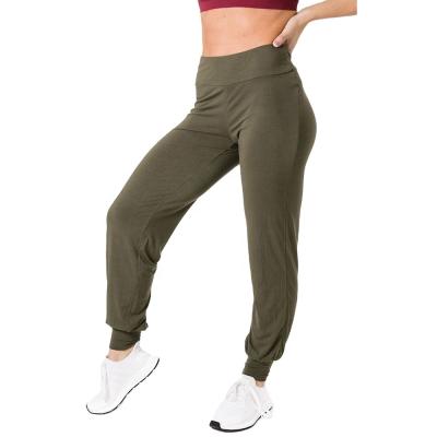 China Wholesale Breathable Women Jogger Spring Waist Casual Elastic Fitness Track Solid Gray Empty Slim Pants And Summer Clothing for sale