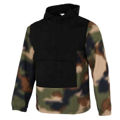 China New Winter High Street Anorak Stylish Sport Half Shell Zipper Soft Coat Mens Anti-pilling Camouflage Jacket for sale