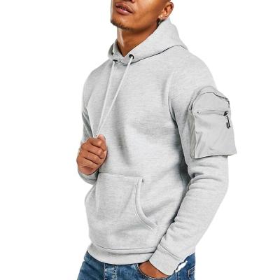 China Wholesale Drawstring Anti-pilling Simple French Terry Cotton Pullover Hoodies For Active Wear Mens Sweatshirt With Hoodie for sale