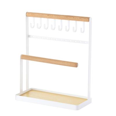 China CLASSIC Japanese Desktop Storage Holder Cosmetics Display Holder Hook Jewelry Finishing Rack for sale