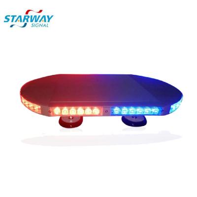 China Aluminum and PC Starway LED Mini Bar Police Emergency High Intensity Warning Led TIR lightbar with Magnetic Base Emergency Led Mini Light for sale