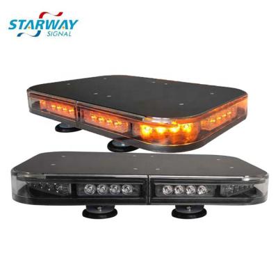 China Aluminum And PC Mini Starway 12V Warning Amber Emergency Police Magnetic Led Light Bar For CAE for sale