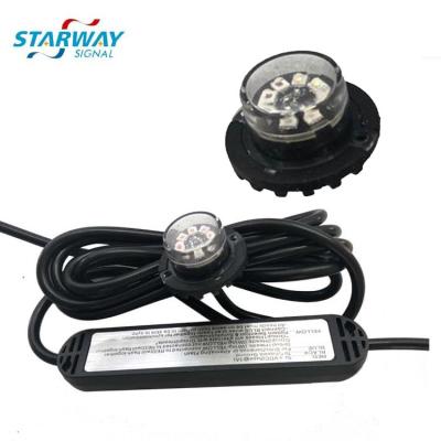 China Aluminum and PC emergency vehicle surface mount starway 8 led refuge strobe warning lights for sale