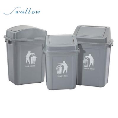 China SUSTAINABLE PLASTIC SWING TOP Bin Food Waste Lid Bin 15 20 30 L Home Kitchen Office | Swallow China for sale